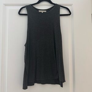 Monk and Lou Sleeveless Charcoal Muscle Tank Top